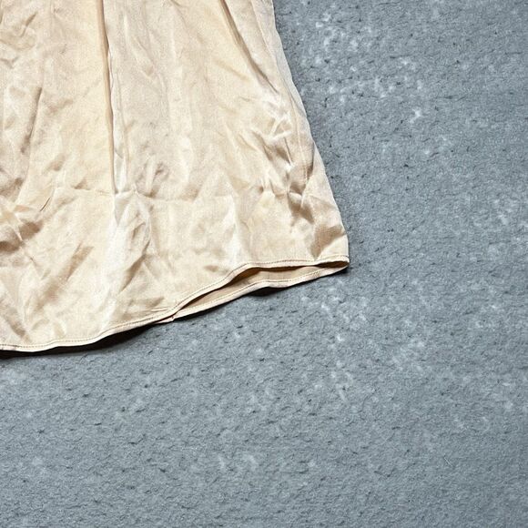 Antonio Melani Blouse Chelsea Halter Womens Large Peach Silk Blend Sleeveless - Picture 3 of 11